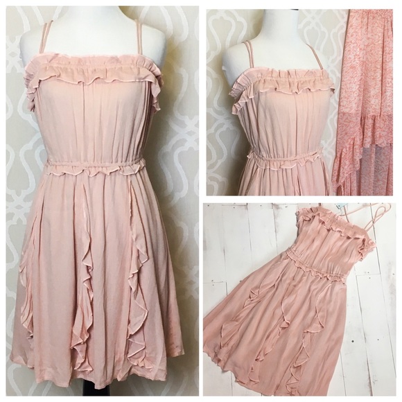 *LAST ONE* Boho Peachy Ruffle Dress - Picture 7 of 7